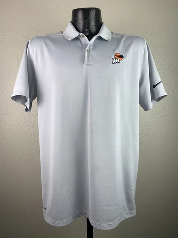 Men’s Nike Golf Dri-Fit Phoenix Mercury Gray Polyester Short-Sleeve WNBA Polo M Cover
