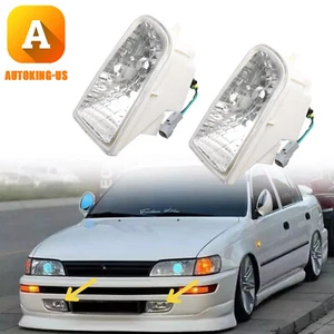 Fog Bumper Light Halogen Lamp Pair Set Left+Right for 1993-1997 Toyota Corolla - Picture 1 of 7