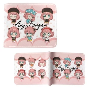 New Chibi Anya Forger Poses SPY X FAMILY BiFold Wallet Credit Card Billfold - Picture 1 of 2