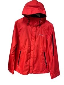 Chaqueta impermeable Columbia Interchange roja con capucha XL M02 O - Imagen 1 de 5