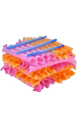 40pcs DIY Magic Long Hair Curlers Curl Spiral Ringlets Leverage Curlers Heatless - Image 1 of 3