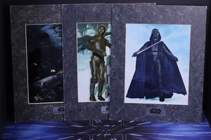 Star Wars Set of 3 Chrome Art - Lucasfilm Ltd 1993 - 1994 - Original Trilogy Art - Picture 1 of 22