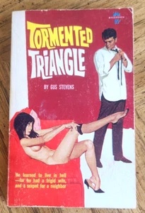 Tormented Triangle by Gus Stevens PBK 1966 Vintage Sleaze Lesbian GGA Fine - Picture 1 of 4