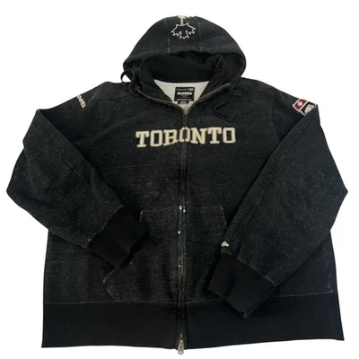 Sudadera con Capucha Roots Toronto para Mujer XL Negra Brezo Cremallera Completa Polar Canadá Foto 1 de 4