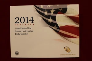 Set monete da un dollaro non circolate annuali 2014 United States Mint, con aquila d'argento - Foto 1 di 5