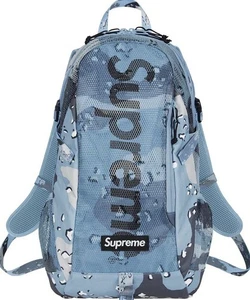 Mochila Supreme Cordura Chocolate Chip Azul Camuflada Malla SS20 - Imagen 1 de 8
