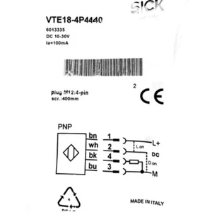 US FREE TAX SICK VTE18-4P4440 VTE184P4440 6013299 Photoelectric - Picture 1 of 5