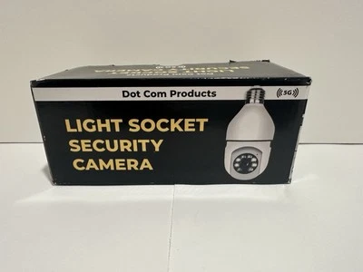 LIGHT SOCKET - SECURITY CAMERA - DOT COM PRODUCTS - 5G - NEW IN BOX - Image 1 of 4