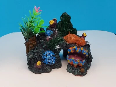Acuario Coral Decoración Resina Pecera Escondite Cueva Betta Peces Escondite  Foto 1 de 4