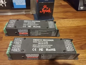 2 lot Bundle DMX 512 Decoder LED Digital Controllers DC 12V-24V FREE SHIP Tested - Picture 1 of 8