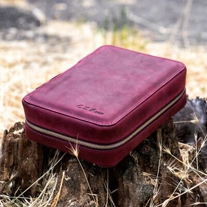 Leder Zigarrenetui - personalisiertes Zigarrenetui, Zigarrenetui, Reisehumidor - Bild 1 von 11
