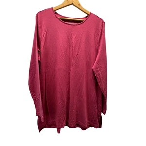 J Jill Fit Twist Back Tunika Damen XL Magenta Pink Langarmshirt - Bild 1 von 9