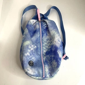 Ivivva by Lululemon Pink & Blue Print  Backpack - Picture 1 of 9