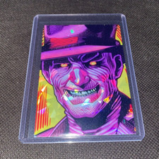 Custom Freddy Krueger A Nightmare on Elm Street Holographic Refractor Art Card