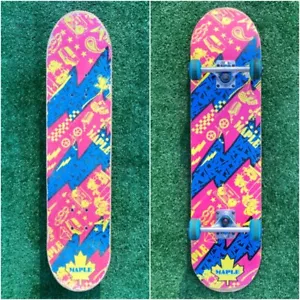 "Patineta de arce con ruedas y camiones gráfico cóncavo retro doble patada nivel 2 31""" - Imagen 1 de 10