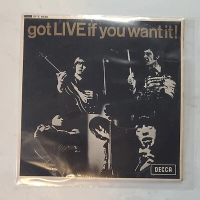 THE ROLLING STONES      "GOT LIVE IF YOU WANT IT!" VINYL 7" EP RECORDS NMINT VG+ - Image 1 of 4