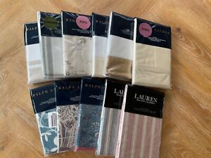 RALPH LAUREN~PILLOW SHAMS~MANY STYLES + SIZES~YOU CHOOSE~ALL NWT~