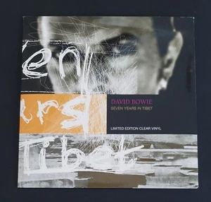 David Bowie Seven Years In Tibet 1997 UK Import LTD ED 7" Clear Vinyl Record NM - Picture 1 of 14