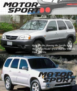 Outside Mount 2MM Vent Visors Deflector 4pcs Mazda Tribute 01 02-07 2001-2007 - Picture 1 of 6
