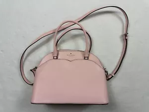 Kate Spade Payton Med Dome Pink Saffiano Leather Satchel Crossbody Handbag NEW - Bild 1 von 10