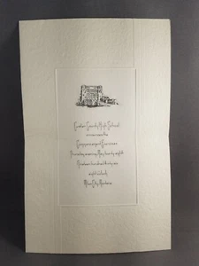 1936 Annuncio Diploma Di Scuola Superiore Custer County Miles City Montana - Foto 1 di 3