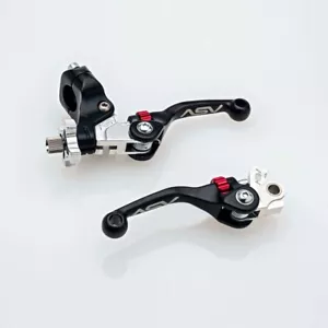 ASV F4 Quad ATV Lever Set Black Short Yamaha YFZ450 R SE 2007-2024 - Picture 1 of 3