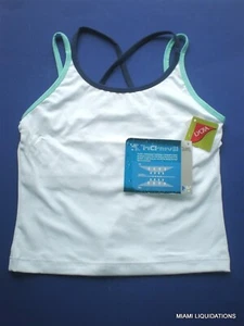 EVERLAST 8302 Teens Strap Short Tank EverDri Lycra L/G White Sizes run small - Picture 1 of 4