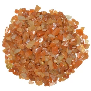 3 lbs of Tumbled Red Aventurine Natural Rock Chips with Info Card - Picture 1 of 2