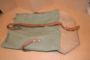 Schweizer Armee Seesack 70x24x30 Segeltuch Wildleder Tragsack (Canvas, BW) W2 - Bild 1 von 9