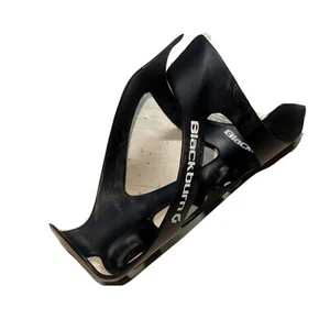 Black Blackburn Camber carbon fiber water bottle cage road bike light gravel mtb - Picture 1 of 10