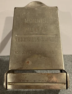 Affettatrice metrica per verdure Morris anni 50 in acciaio usata - Foto 1 di 16