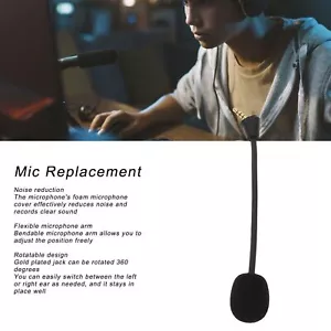 Mic Replacement 3.5mm Detachable Game Microphone for Hyper X Cloud II Wireless - Picture 1 of 12