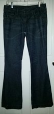Genetic denim stretch fit & flare wide leg bell jeans. size 28 long tall