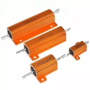 Resistencia disipador térmico carcasa metálica de aluminio RX24 50W y 100 W 5 % 0,1 Ω-1KΩ - Imagen 1 de 3