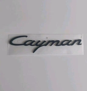 Original Porsche 718 Cayman Schriftzug "Cayman" 982853675S, Schwarz Hochglanz - Bild 1 von 3