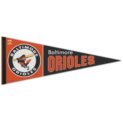 BALTIMORE ORIOLES COOPERSTOWN COLLECTION ROLL UP PREMIUM PENNANT 12"x30" NEW Cover