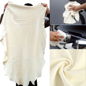 50cm*80cm Autoleder Fensterleder Ledertuch Lederlappen Chamois Schafsledertuch - Bild 1 von 9