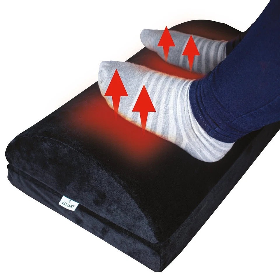 Valiant Heated Footrest Under Desk - Height Adjustable with Heat Settings - Image 1 of 4