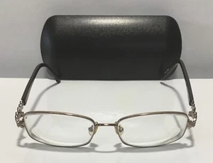 Splendor SP 901 Eyeglass Frame 52 16 135, Women's Gold Frame & Brown Stems - Picture 1 of 7