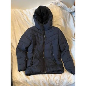 Calvin Klein Lined Parka Jacket Black Womans S - Picture 1 of 4