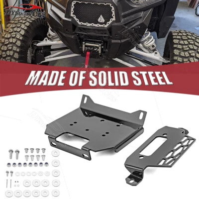 UTV Winch Mount Plate Bracket for Polaris RZR 4 900 1000 XP Turbo & General 1000 - Image 1 of 4
