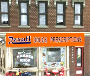 Miller Engineering ~ HO or O Scale ~ Rexall Animated Rooftop Billboard ~ 882201 - Picture 1 of 1