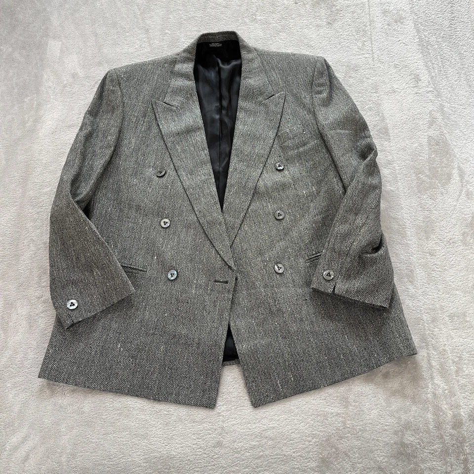 Blazer Louis Roth Doble Pecho 40S Lana Tweed Antiguo Money Union Hecho de Colección  Foto 1 de 4