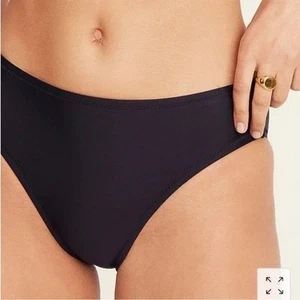 New J. Crew Black Full Coverage Briefs Bikini Swim Bathing Suit Bottom Size 2X - Picture 1 of 7