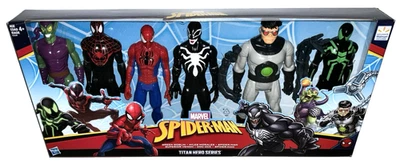 Juego de figuras Marvel Titan Hero Series Spiderman 12" DOC OCK VENOM Walmart paquete de 6 Foto 1 de 4