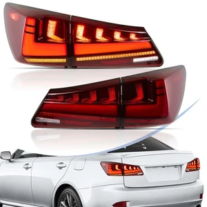 2*VLAND FULL LED luces traseras para Lexus IS250 IS350 ISF 2006-2013 intermitentes amarillos - Imagen 1 de 9