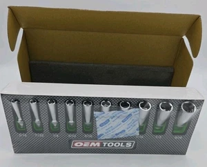 OEM Tools 10pc Deep Socket Set SAE 23985 NEW - Picture 1 of 2