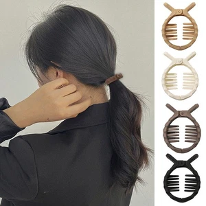 Womens Small Hairgrips ​Simple Girl Crab Hair Clip Ponytail Comb Bath Barrette ✔ - Picture 1 of 16