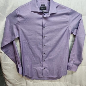 Camisa de vestir Awearness Kenneth Cole sin planchar calce ceñido con botones para hombre 16,5-36/37 - Imagen 1 de 12