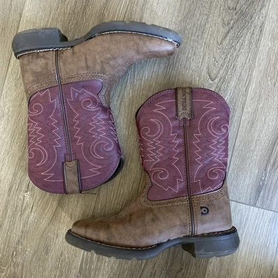 Botas de Rodeo Durango Niños Lil' Talla 13M Marrón y Ladrillo Rojo Brezo Vaquero DBT0222TS Foto 1 de 4